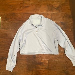 Alo Polo Club Henley Pullover in Tile Blue